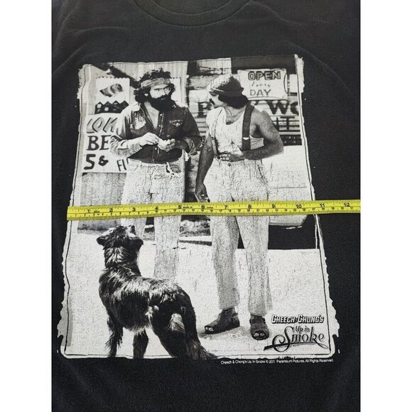 Cheech Chong Authentic Best Buds Stick Together Up In Smoke Black T-Shirt - Picture 4 of 10